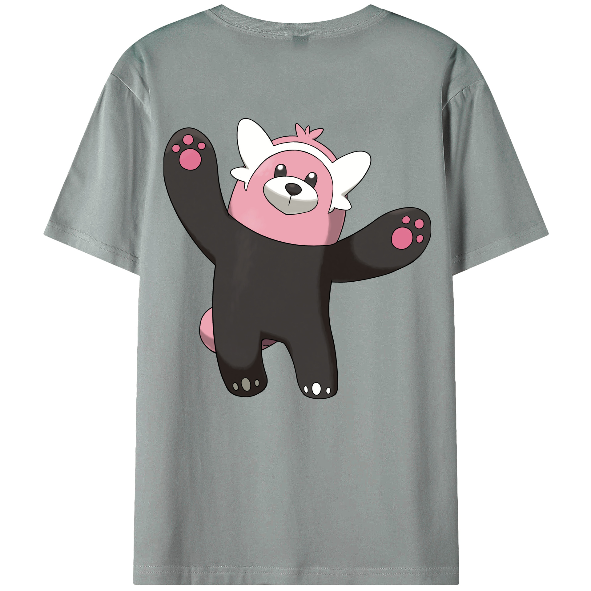 （画像用） ポケットモンスター Pokémon 綿100％ メンズ半袖Tシャツ（バックプリント） 通気性